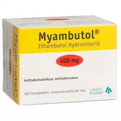 Этамбутол Миамбутол ФРАНЦИЯ Myambutol таб. 400мг №100 в Москве и области фото